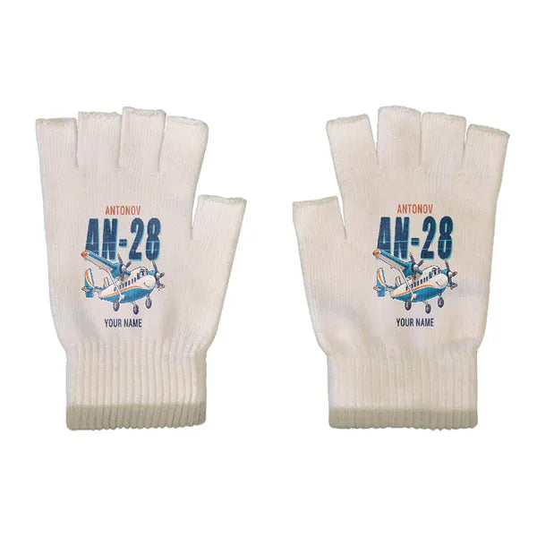 Antonov An-28 - Gloves - Cut - Cartoon + Name - Beige