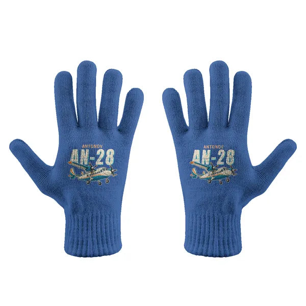 Antonov An-28 - Gloves - Full - Cartoon - Blue