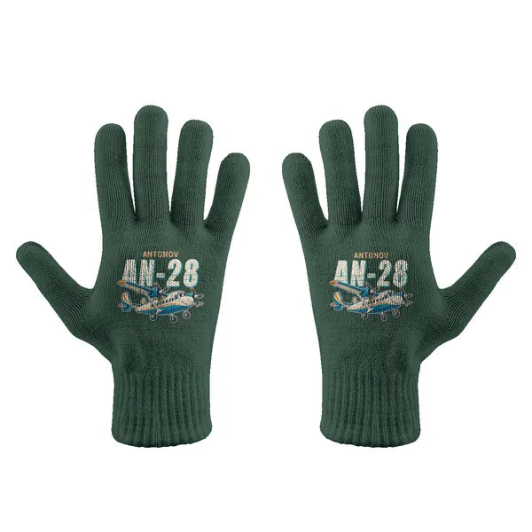 Antonov An-28 - Gloves - Full - Cartoon - Dark Green