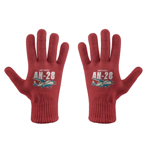 Antonov An-28 - Gloves - Full - Cartoon - Red
