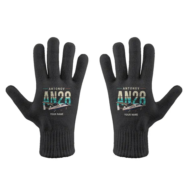 Antonov An-28 - Gloves - Full - Original + Name - Black