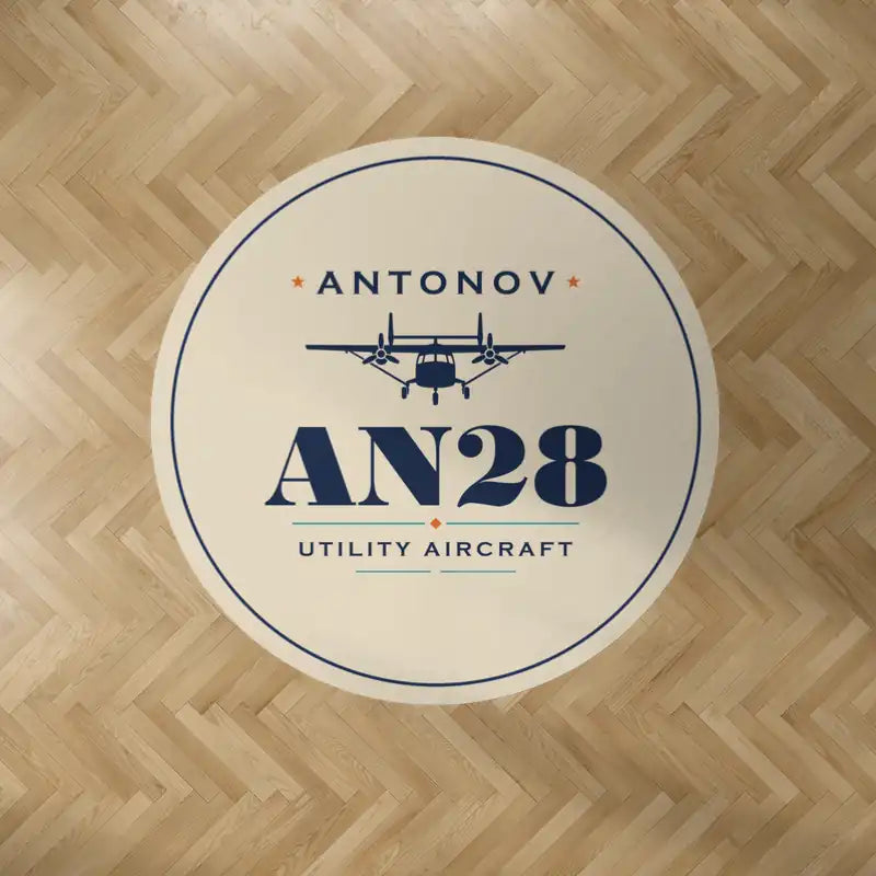 Antonov An-28 - Heritage - Round Carpet - Beige