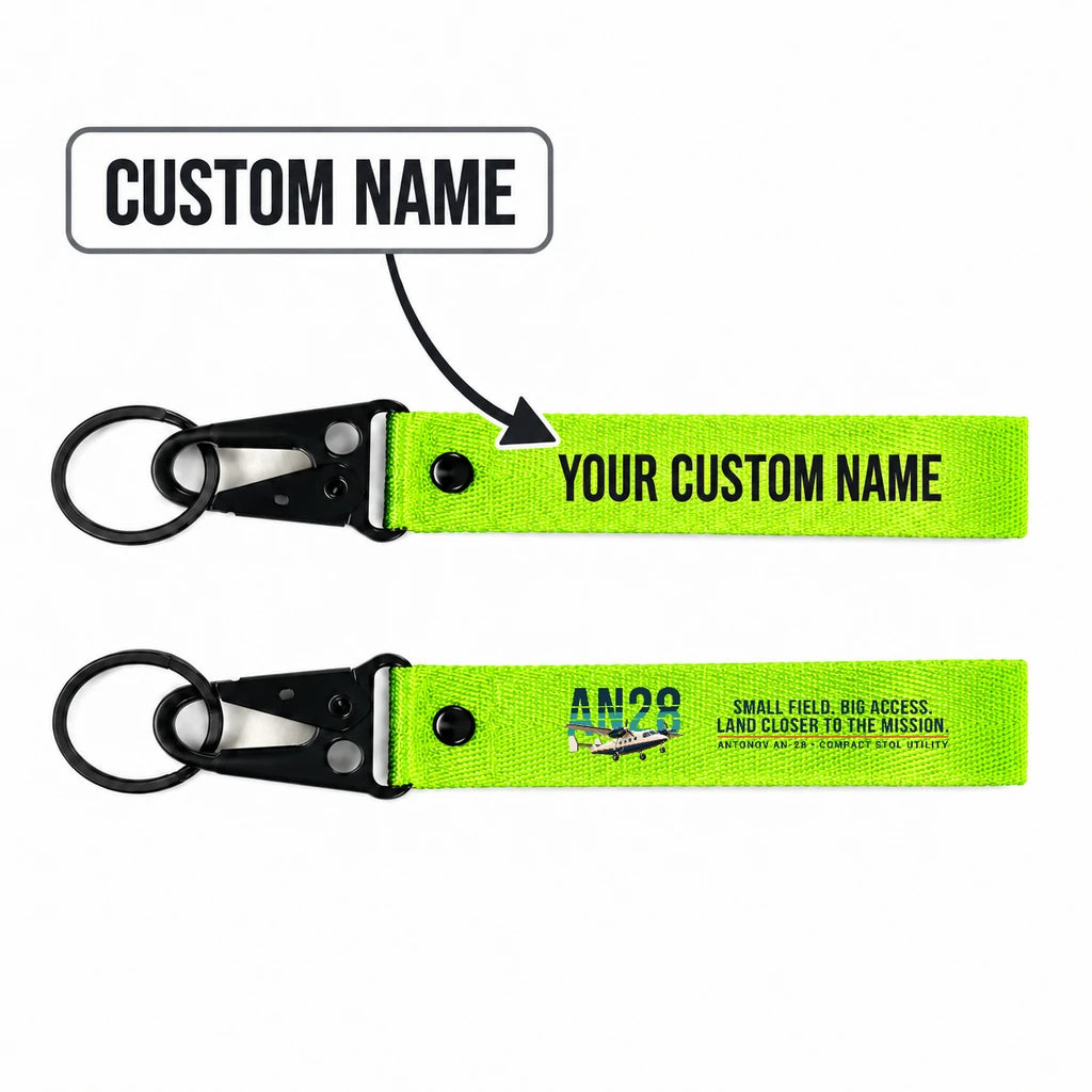Antonov An-28 Hawk-Shaped Key Chains - Light Green - Original - Personalized