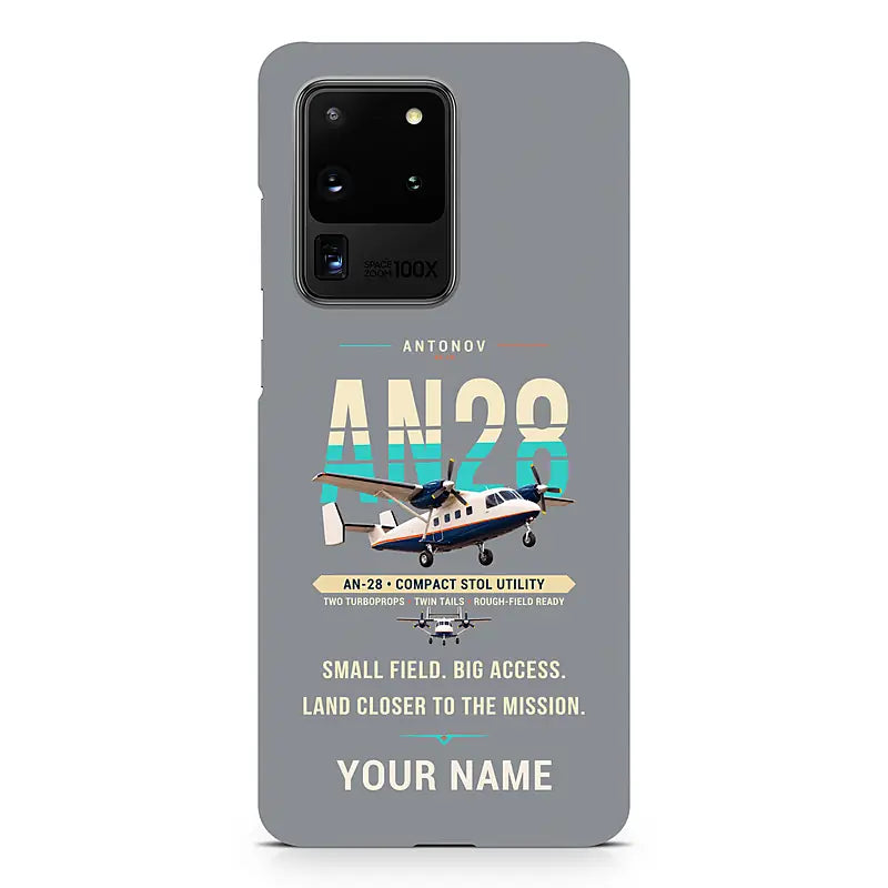 Antonov An-28 - Original + Name - Samsung Case - Gray