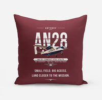 Thumbnail for Antonov An-28 - Original - Pillow - Dark Red