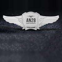 Thumbnail for Antonov An-28 Pilot Wing Badge - Silver + Name