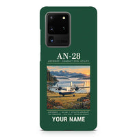 Thumbnail for Antonov An-28 - Poster + Name - Samsung Case - Dark Green
