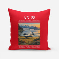 Thumbnail for Antonov An-28 - Poster - Pillow - Red