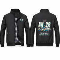 Thumbnail for Antonov An-28 Stylish Jackets - Stand Collar - Cartoon - Black