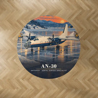 Thumbnail for Antonov An-30 - 3D - Round Carpet - Full Print