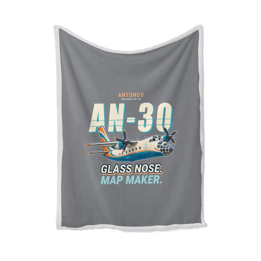 Antonov An-30 - Cartoon - Blanket - Gray