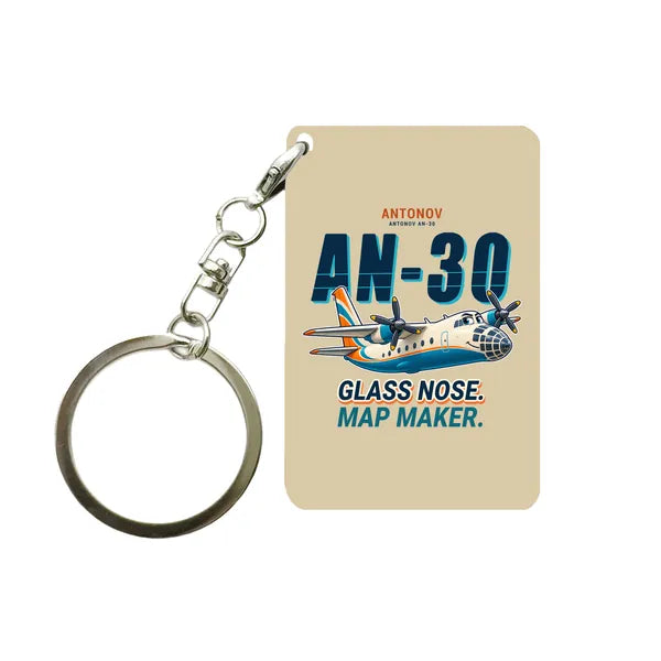 Antonov An-30 - Cartoon - Key Chain - Beige