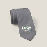 Thumbnail for Antonov An-30 - Cartoon + Name - Tie - Gray