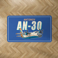 Thumbnail for Antonov An-30 - Cartoon - Rectangle Carpet - Blue