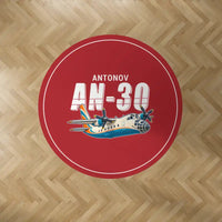 Thumbnail for Antonov An-30 - Cartoon - Round Carpet - Red