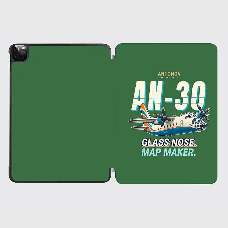 Antonov An-30 - Cartoon - iPad Case - Green