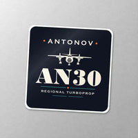 Thumbnail for Antonov An-30 - Heritage - Square Sticker - Close-up