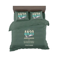 Thumbnail for Antonov An-30 - Original + Name - Bedding Set - Dark Green