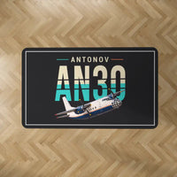 Thumbnail for Antonov An-30 - Original - Rectangle Carpet - Black