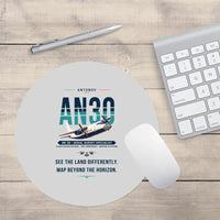 Thumbnail for Antonov An-30 - Original - Round Mouse Pad - Light Gray