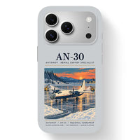 Thumbnail for Antonov An-30 - Poster - MagSafe iPhone 17 Pro - Light Gray