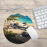 Thumbnail for Antonov An-38 - 3D + Name - Round Mouse Pad - Full Print