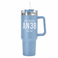 Thumbnail for Antonov An-38 - 40oz Car Mug - Tag - Light Blue