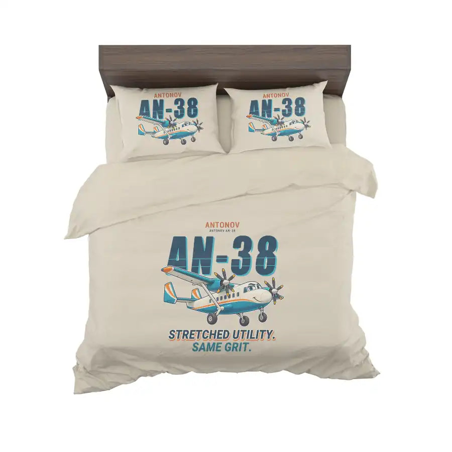 Antonov An-38 - Cartoon - Bedding Set - Beige