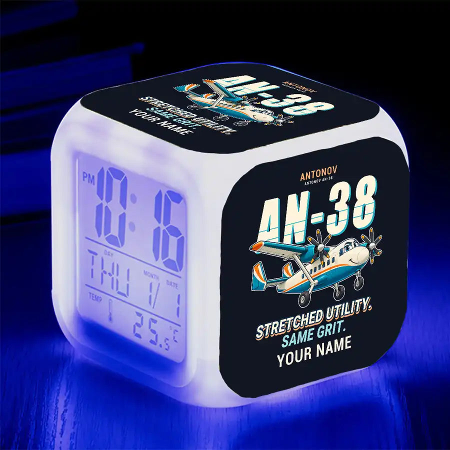 Antonov An-38 - Cartoon + Name - Alarm Clock
