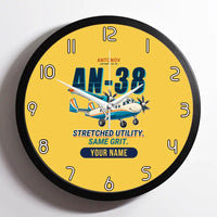 Thumbnail for Antonov An-38 - Cartoon + Name - Framed - Yellow