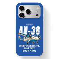 Thumbnail for Antonov An-38 - Cartoon + Name - MagSafe iPhone 17 Pro - Blue