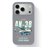 Thumbnail for Antonov An-38 - Cartoon + Name - MagSafe iPhone 17 Pro - Gray