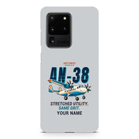 Thumbnail for Antonov An-38 - Cartoon + Name - Samsung Case - Light Gray