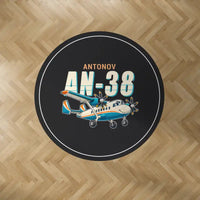 Thumbnail for Antonov An-38 - Cartoon - Round Carpet - Black