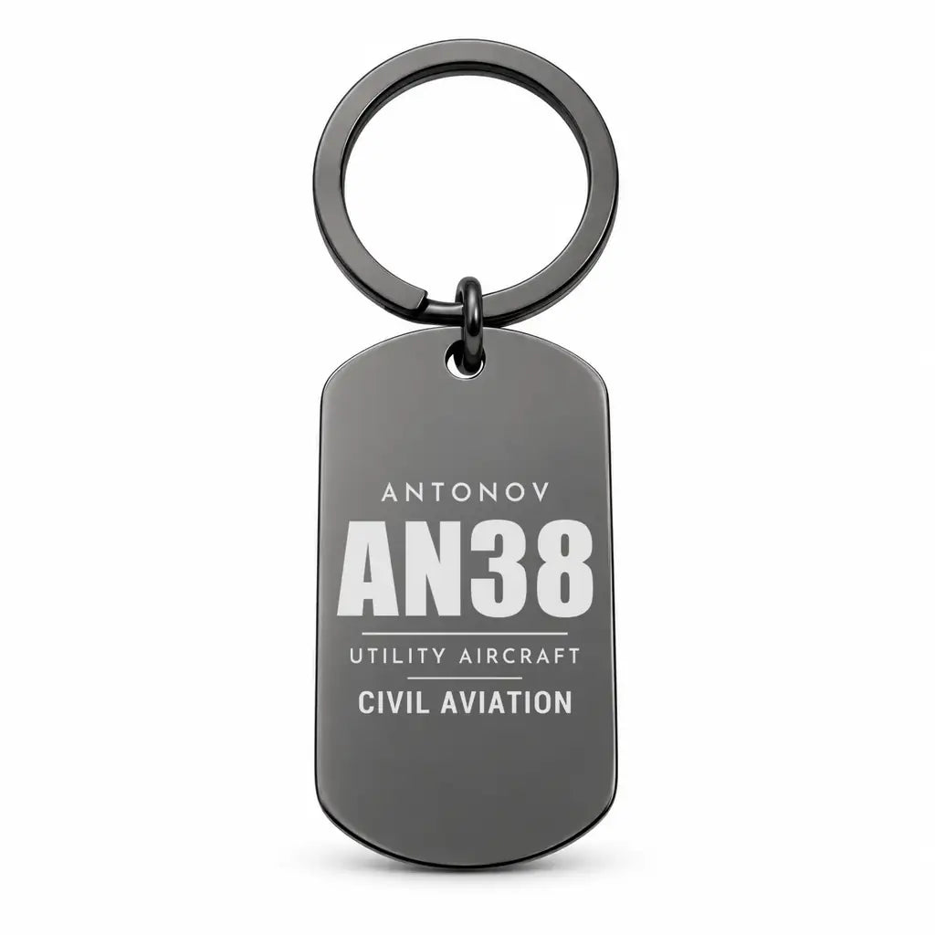 Antonov An-38 - Key Chain - Tag - Black