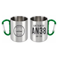 Thumbnail for Antonov An-38 - Outdoors Mug - Tag + Name - Green
