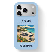 Thumbnail for Antonov An-38 - Poster + Name - MagSafe iPhone 17 Pro - Light Blue