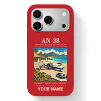 Thumbnail for Antonov An-38 - Poster + Name - MagSafe iPhone 17 Pro - Red
