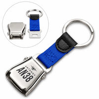 Thumbnail for Antonov An-38 - Seat Belt Key Chain - Heritage - Blue