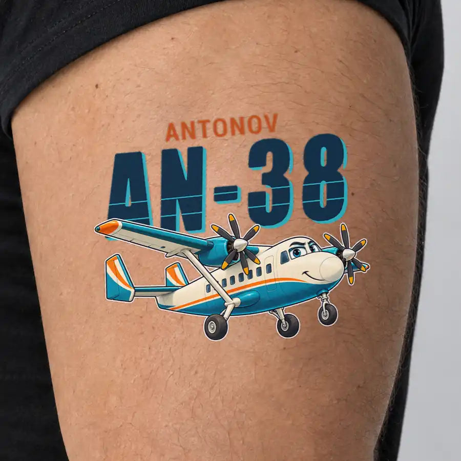 Antonov An-38 - Tattoo - Cartoon - Man
