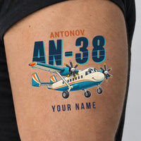 Thumbnail for Antonov An-38 - Tattoo - Cartoon + Name - Man