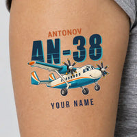 Thumbnail for Antonov An-38 - Tattoo - Cartoon + Name