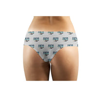 Thumbnail for Antonov An-38 - Women Panties - Original Pattern - Light Gray - Back