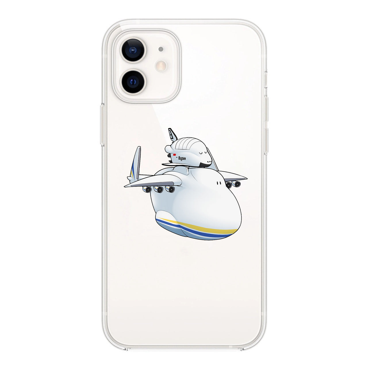Antonov 225 And Buran Designed Transparent Silicone iPhone Cases