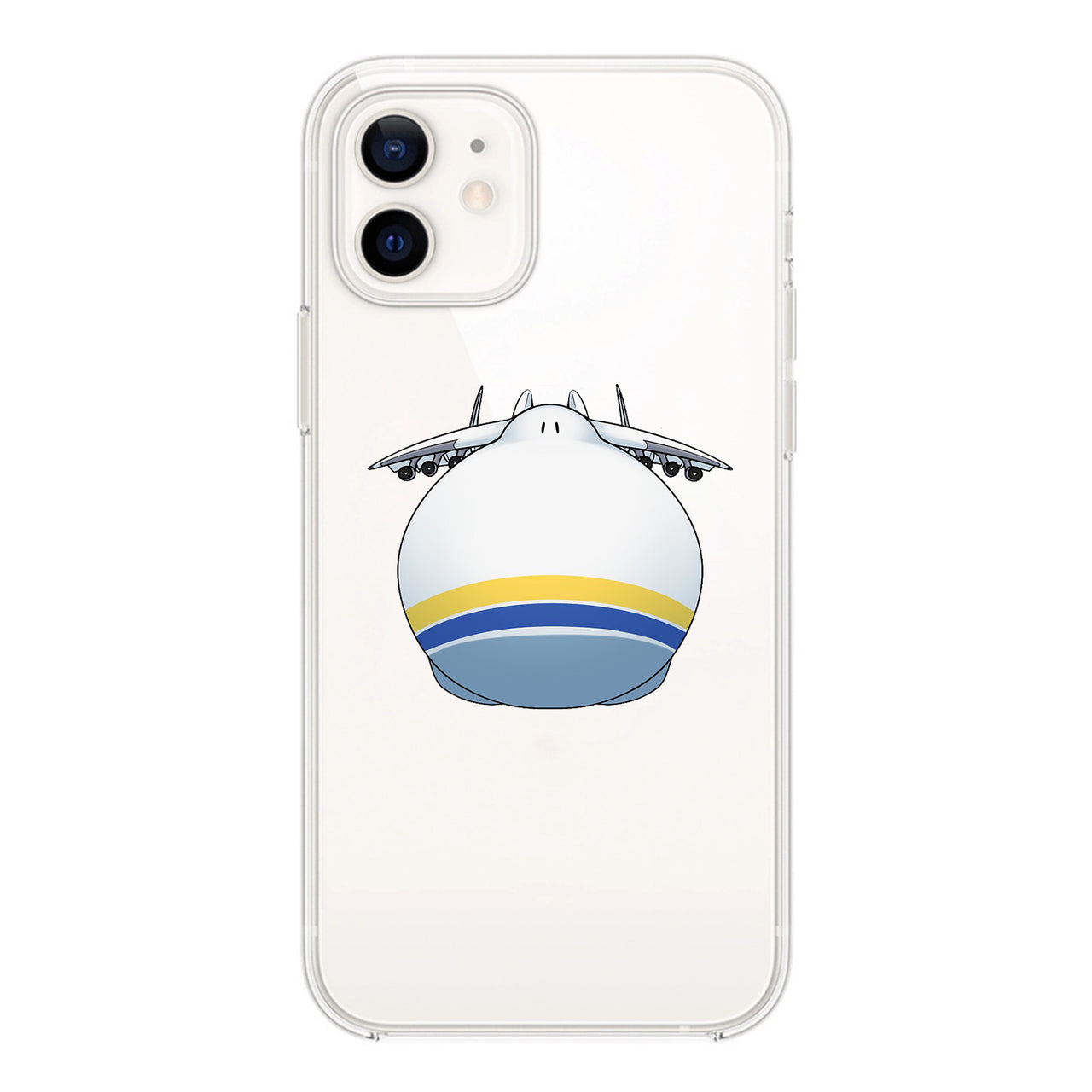 Antonov 225 ROUND Designed Transparent Silicone iPhone Cases