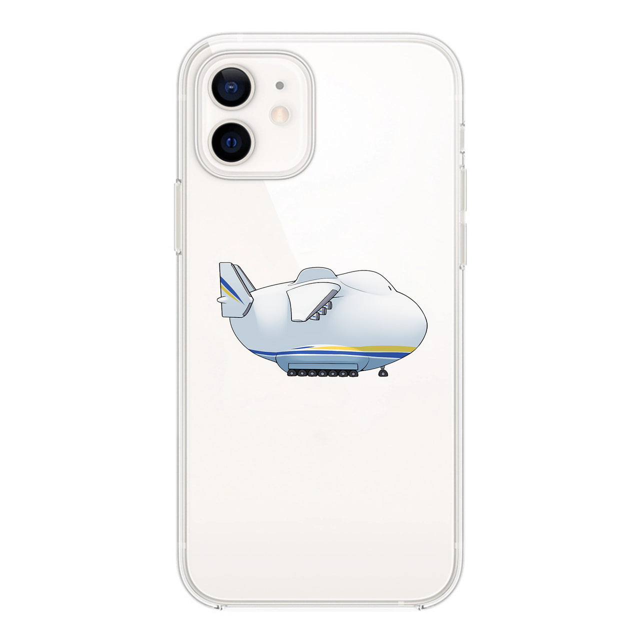 Antonov 225 Side Profile Designed Transparent Silicone iPhone Cases