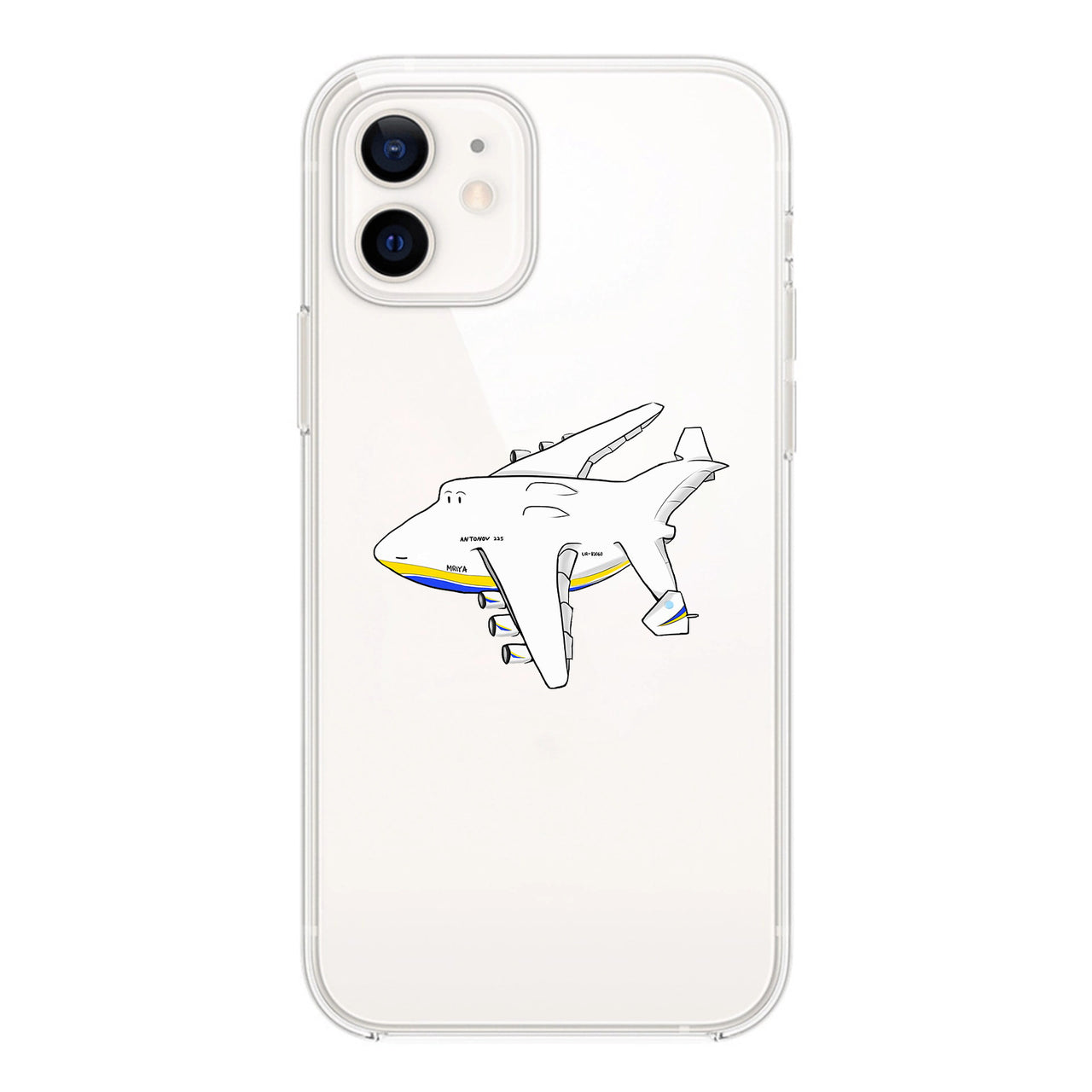 Antonov AN-225 Mriya Designed Transparent Silicone iPhone Cases