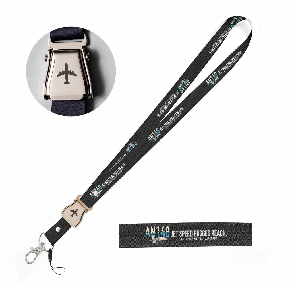 Antonov An-148 seat belt lanyard - black