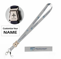 Thumbnail for Antonov An-22 Antei seat belt lanyard - light gray with name