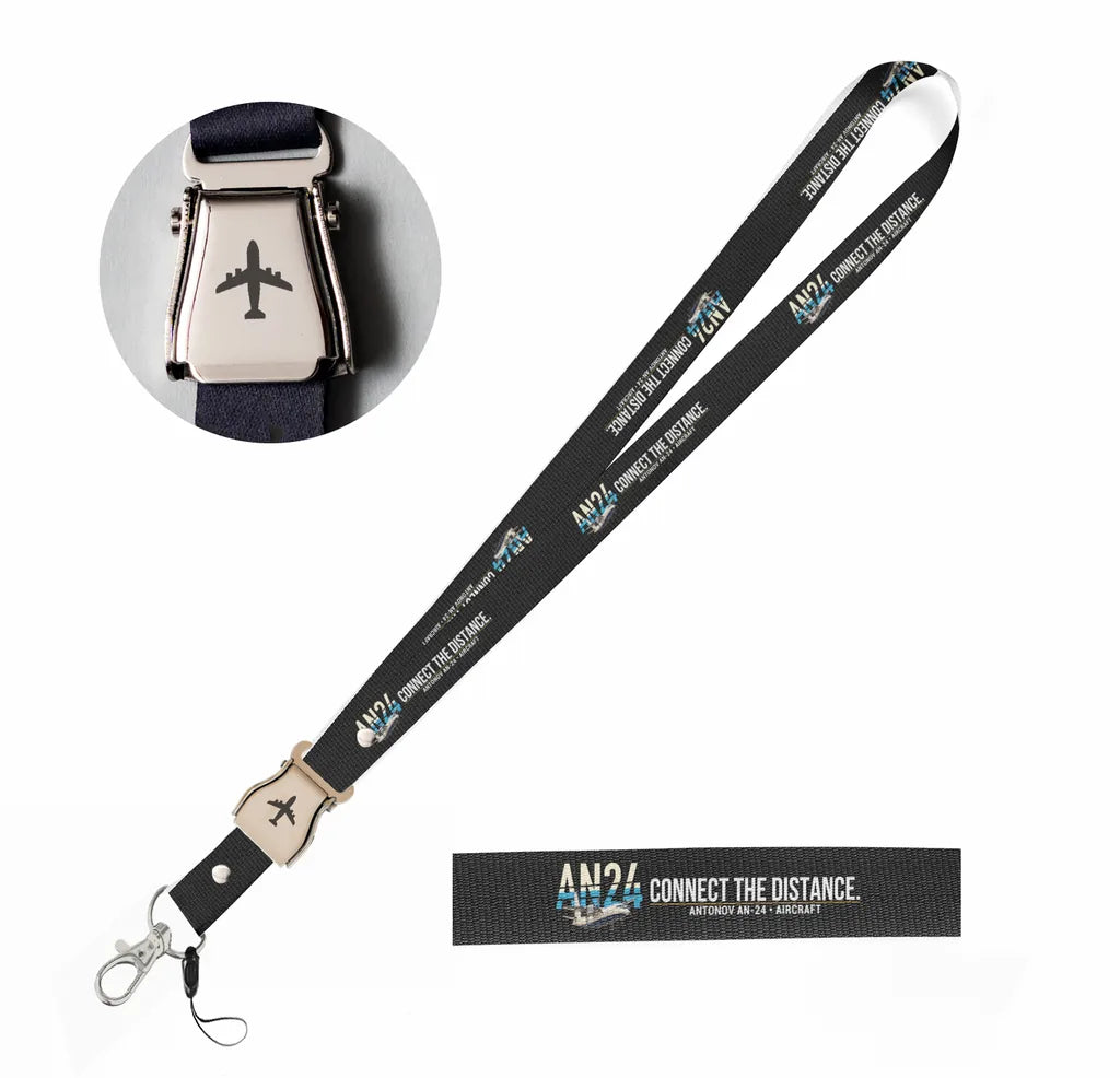 Antonov An-24 seat belt lanyard - black